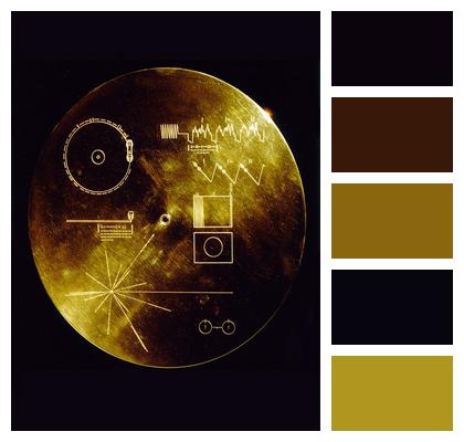 Voyager Golden Record Data Sheets Space Travel Image